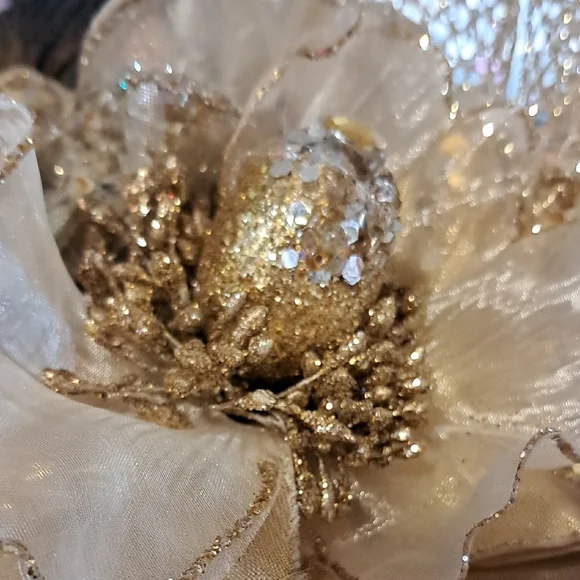 OOAK Black & Gold Couture Derby Hat with Designer Floral & Feather Bird - Picture 5 of 9